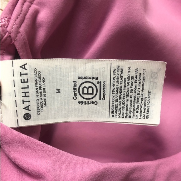 Athleta Pink Sports Bra 💜 - Picture 2 of 4